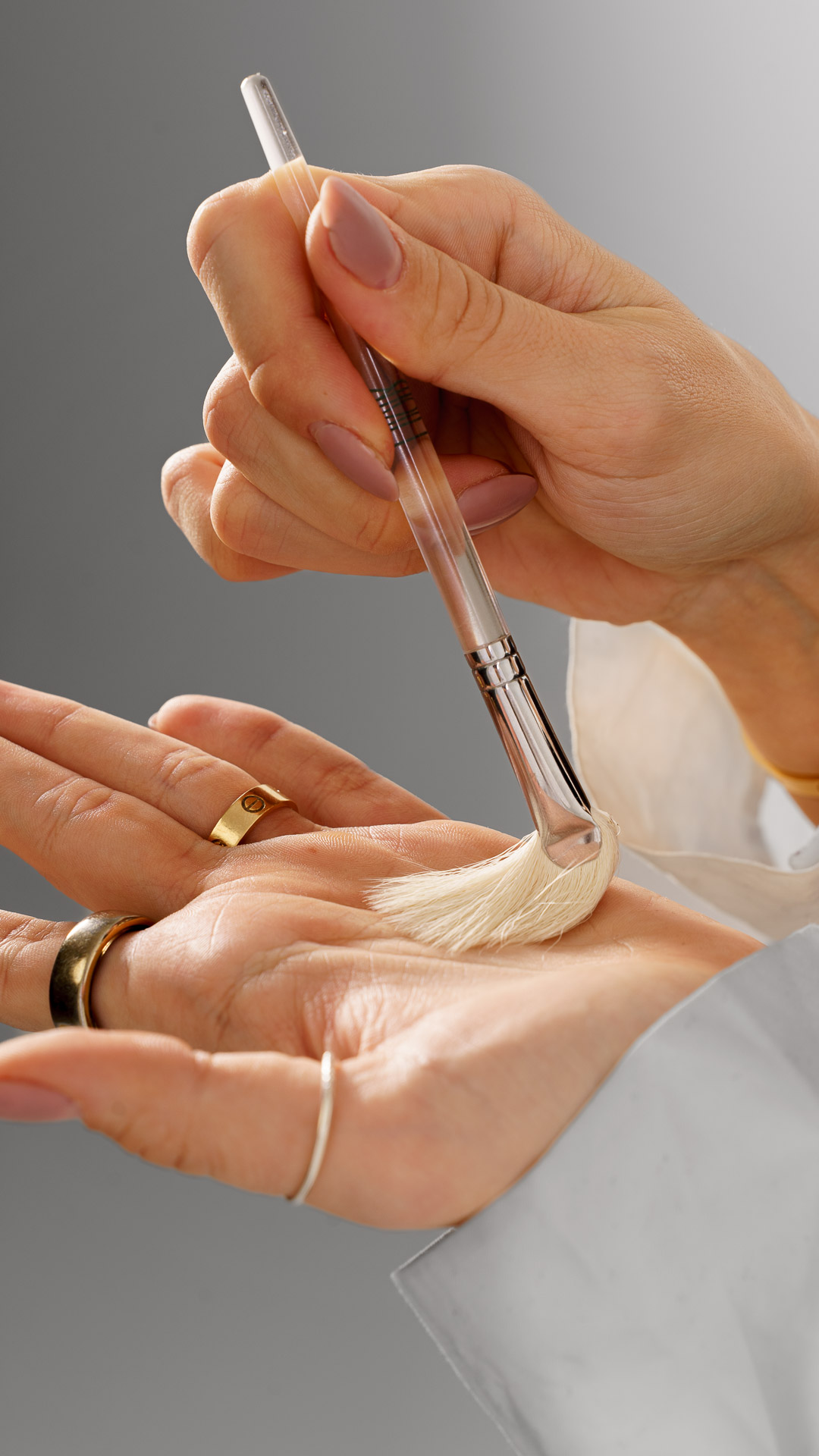 Close-up beauty detail of a skincare treatment